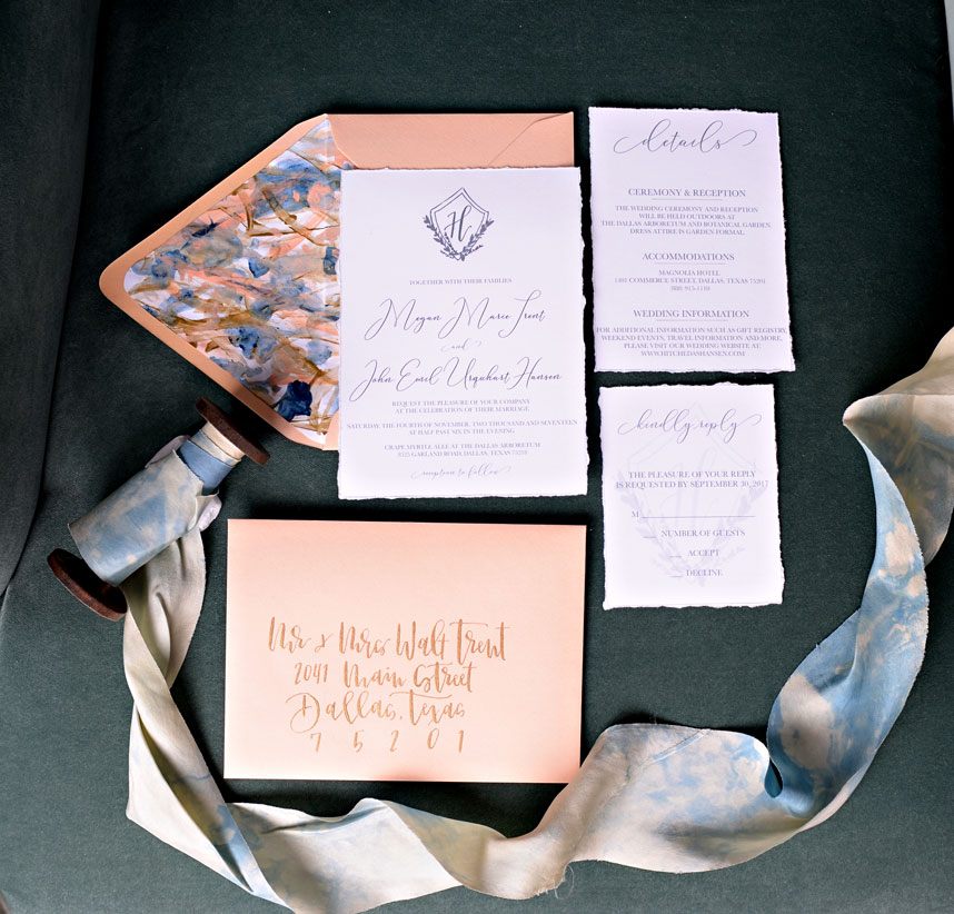 A Look at Branded Wedding Suites from DFW Invitation Designers