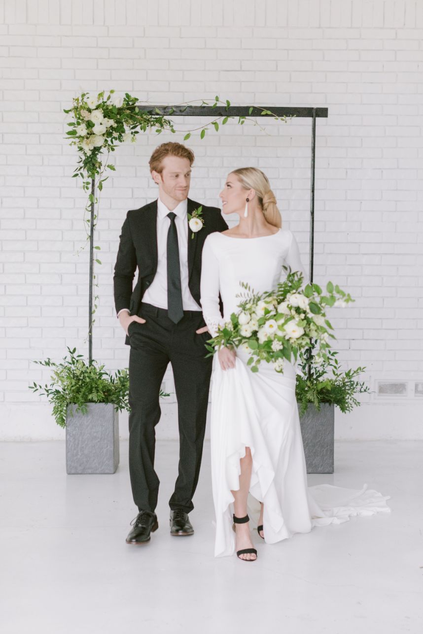 Classic Minimalism Wedding Inspo from Glitter and Glue